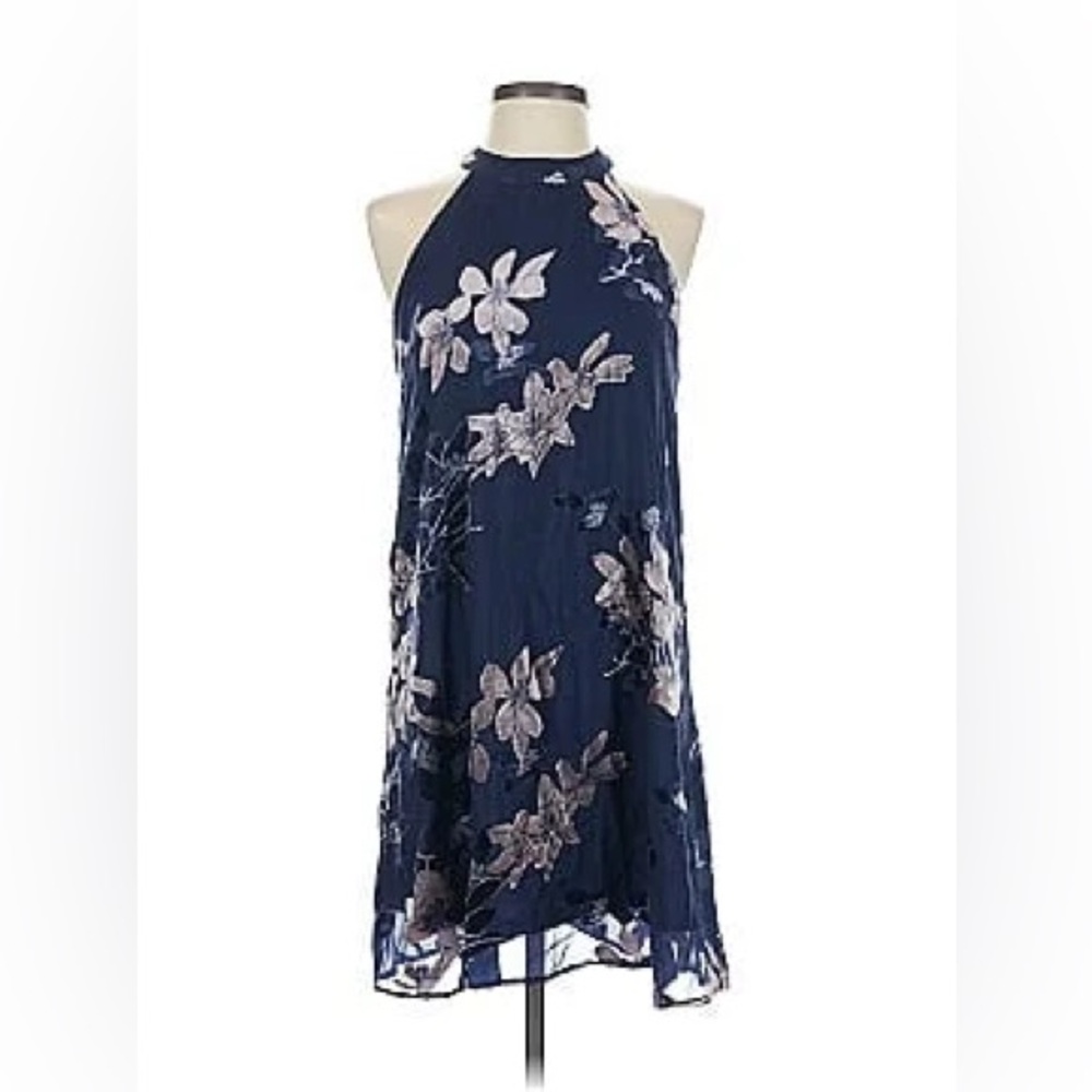 Sun and Shadow Trapeze Mini Dress